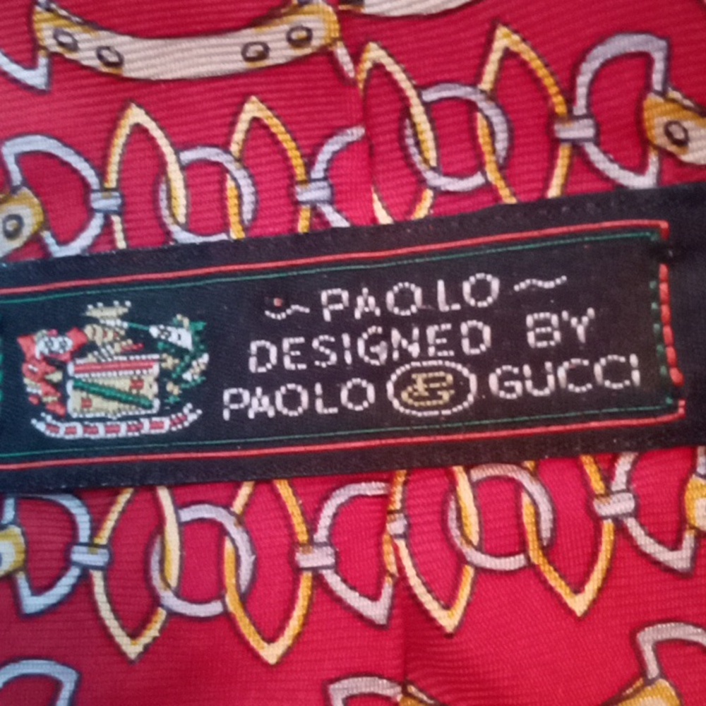 Tie By Paolo Gucci (Gucci bag Included) - Picture 3 of 9